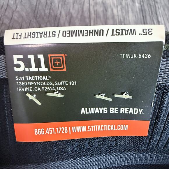 NWT 5.11 PDU A‑Class Twill Pant 35 Unhemmed Sheriff Green Straight Fit Uniform - Picture 10 of 13